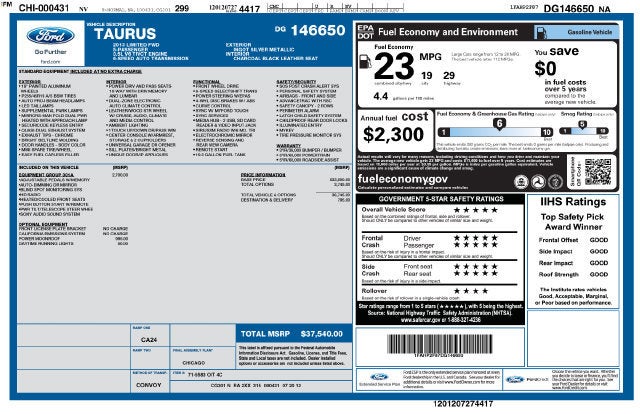 2013 Ford Taurus Limited