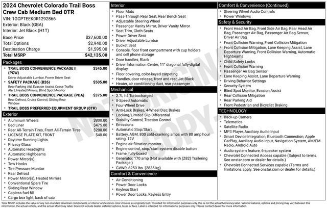 2024 Chevrolet Colorado Trail Boss