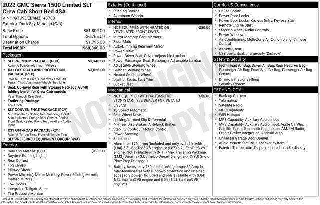 2022 GMC Sierra 1500 Limited SLT