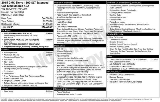 2015 GMC Sierra 1500 SLT