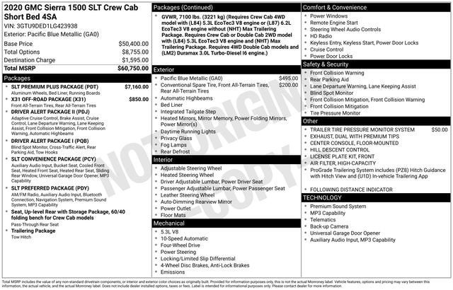 2020 GMC Sierra 1500 SLT